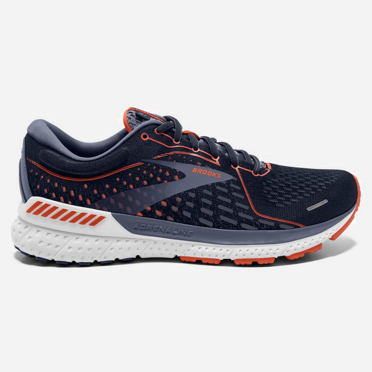 Brooks Adrenaline Gts 21 Hardloopschoenen voor Heren Donkerblauw/Rood (SZHVW-9085)